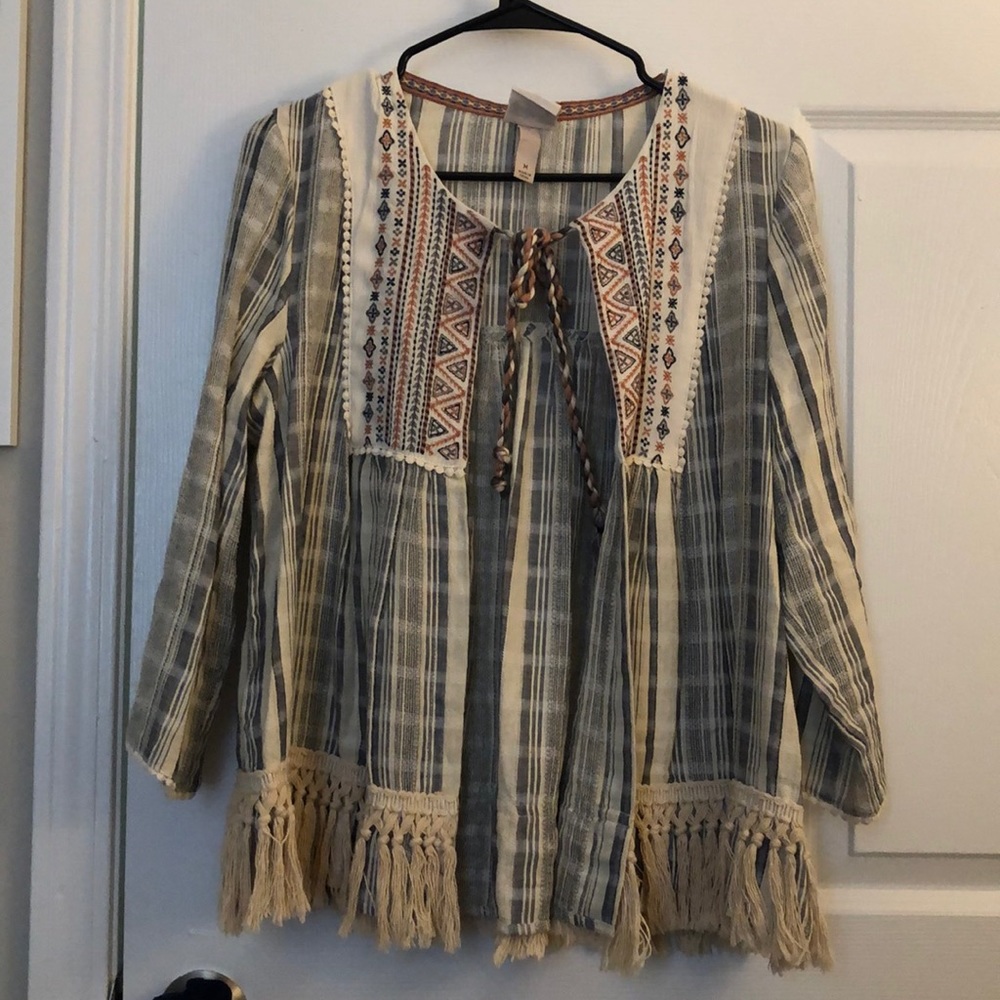 Multi-colored tunic.